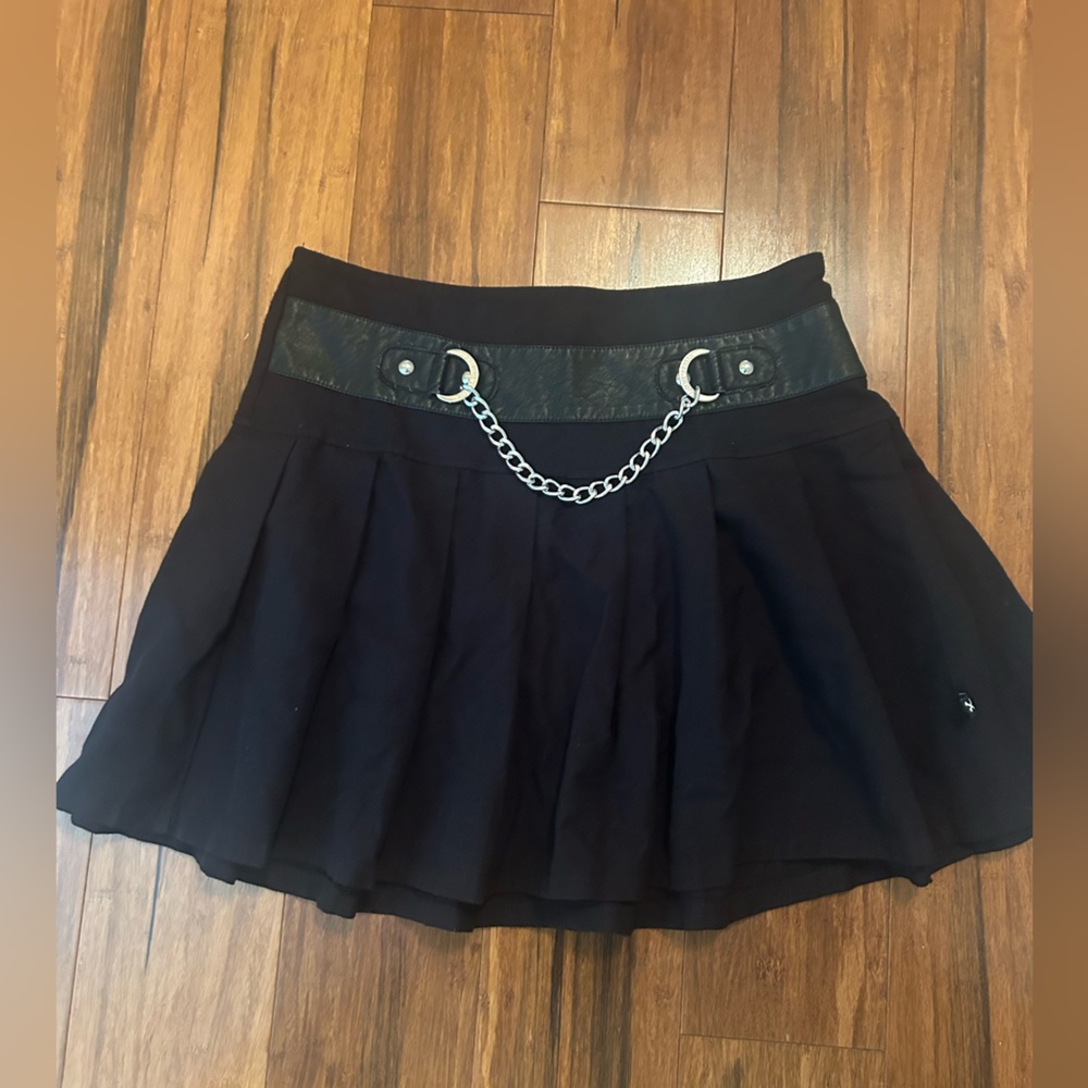 Hot Topic Black Skirt with Chain Detail